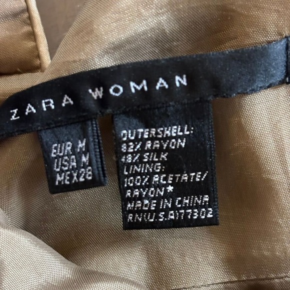 Zara Woman Velvet Midi Dress Sz M Fairy Grunge Whimsygoth Jewel Tones Autumn - Picture 5 of 8